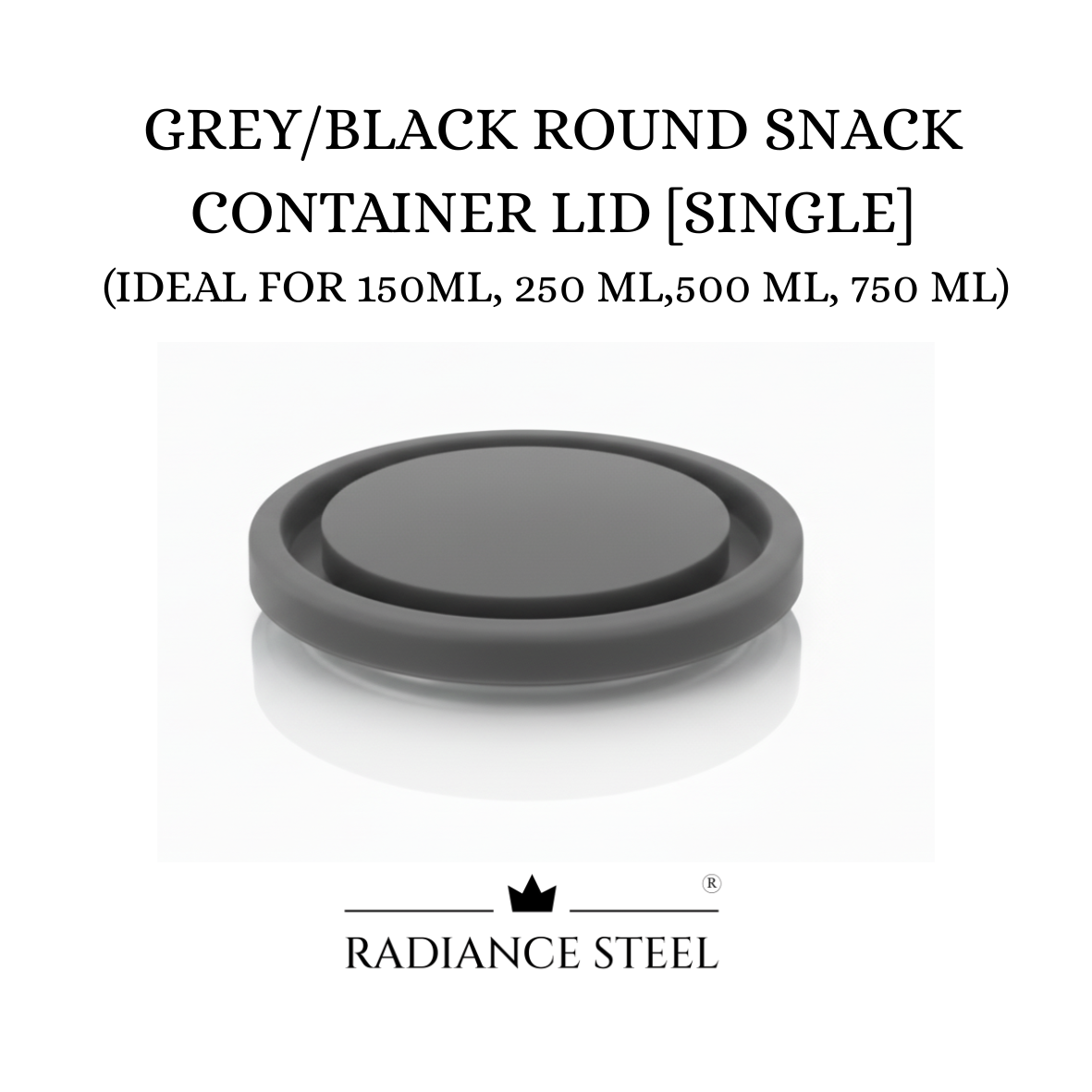 Silicone Lids for Airtight Round | Rectangle Sauce And Round Snack Containers | Canisters