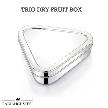 Trio Dry Fruit Box Ideal for Gifting | Storing Puja items | Keeping Sweets| Dry fruits With A Spoon