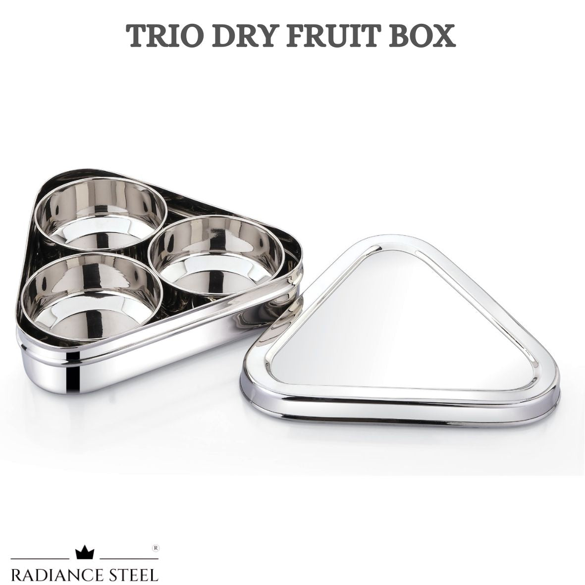 Trio Dry Fruit Box Ideal for Gifting | Storing Puja items | Keeping Sweets| Dry fruits With A Spoon