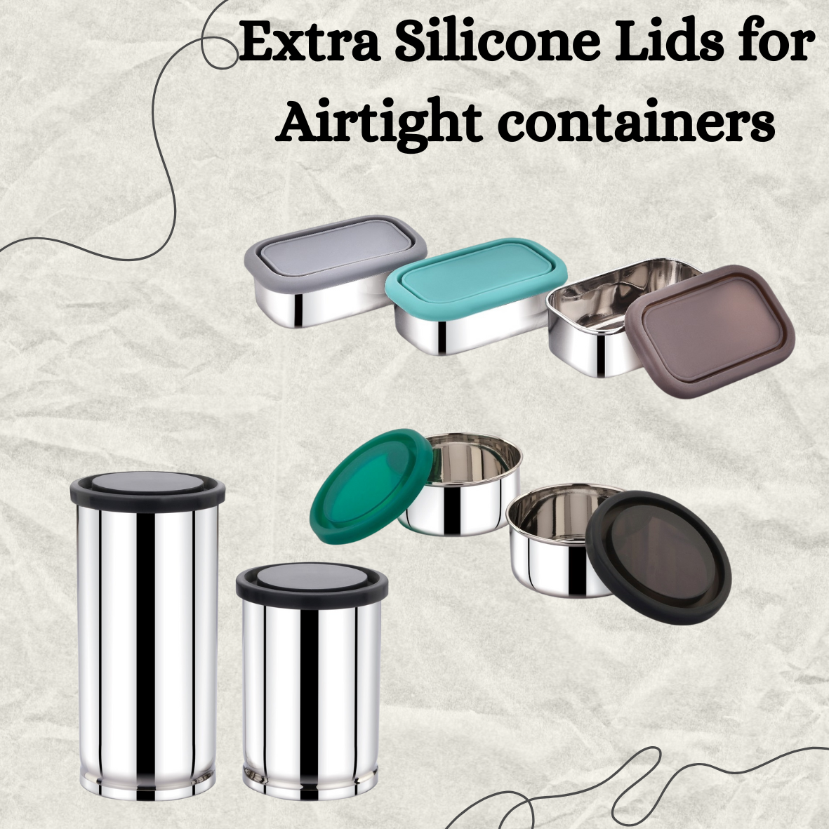 Silicone Lids for Airtight Containers